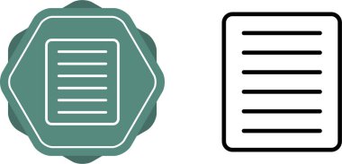 belge web simgesi vektör illüstrasyonu