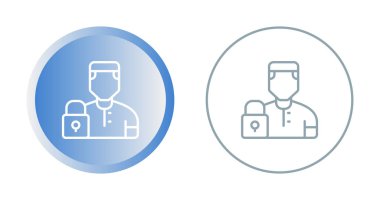 İnsan avatar simgeleri seti, vektör illüstrasyonu basit tasarım