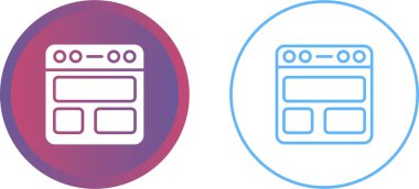 Tarayıcı, web sayfası simgeleri ayarlandı. Web sitesi simgeleri koleksiyonu. Vektör illüstrasyonu 