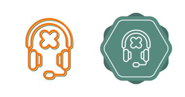 Web ve Mobil Uygulama için Kulaklık Simgesi Vektörü. Beyaz Arkaplanda Kulaklık Sembolü 