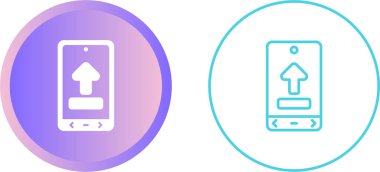 Web simge vektör çizim upload