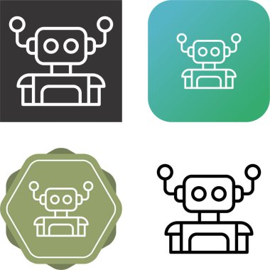 android simgeleri ayarlandı, vektör illüstrasyonu