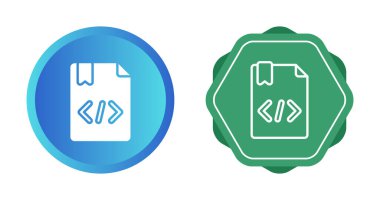 Kodlama simgesi işaret vektörü illüstrasyonu