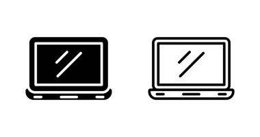 dizüstü simgeleri, web basit illüstrasyonu