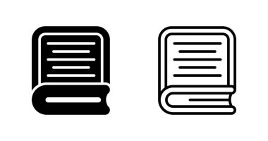 Beyaz arka plan üzerinde izole kitap simgeler kümesi