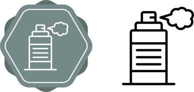 Spray paint icons set, vector illustration