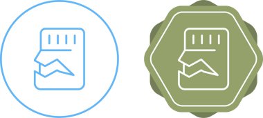 Beyaz arkaplanda kırık sd kartları kümesi, vektör illüstrasyonu     