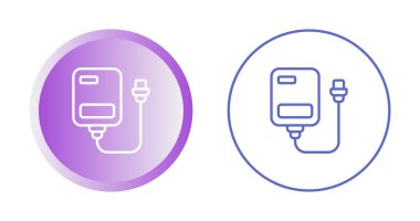 Harici sabit disk simgesi vektör illüstrasyon tasarımı