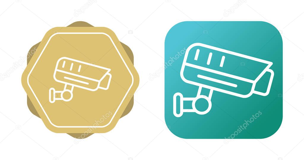 Fixed CCTV, Security Camera Icons set, Vector Template Illustration Design