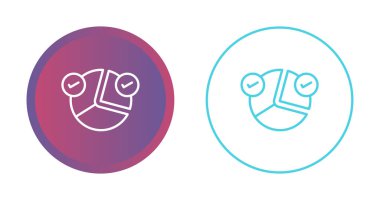 Pie Chart Simgesi modaya uygun düz stil. Web sitenizin tasarımı için grafik sembolü, logo, uygulama, UI. 