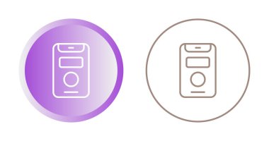 akıllı telefon simgeleri ayarlandı, vektör illüstrasyonu basit tasarım