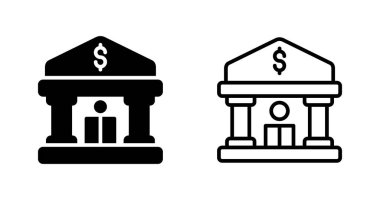 Banka web simge vektör çizim