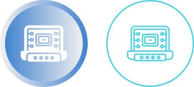  dizüstü bilgisayar ağ simgeleri vektör illüstrasyonunu ayarla