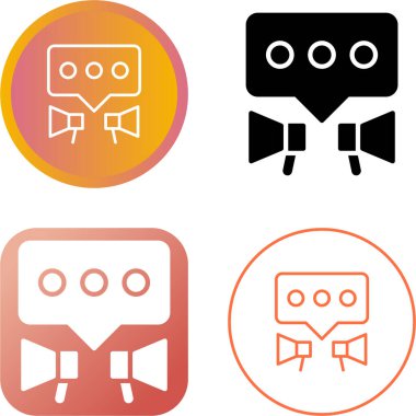 pr simgesi vektör illüstrasyon tasarımı