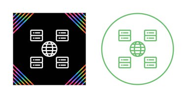 İçerik Teslim Ağı vektör illüstrasyon tasarımı