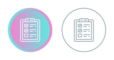  Kontrol Listesi web simgeleri kümesi basit illüstrasyon 