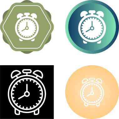 Alarm Saat simgeleri soyut arkaplanda izole edildi   
