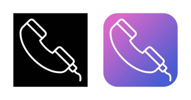 telefon sapı web simgesi vektör çizimi