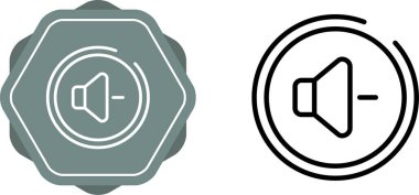 Beyaz arkaplanda izole edilmiş hoparlör simgesi seti