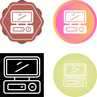 Beyaz arkaplanda izole edilmiş televizyon simgeleri, vektör illüstrasyonu 