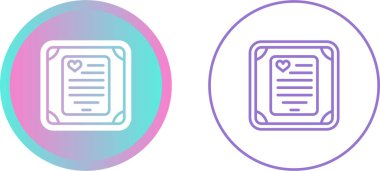 Aşk harfi simgeleri ayarlandı, vektör illüstrasyonu 