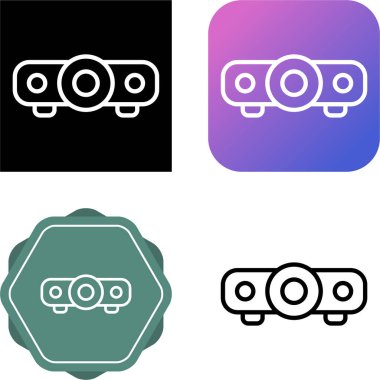 projektör ikon vektör illüstrasyon tasarımı