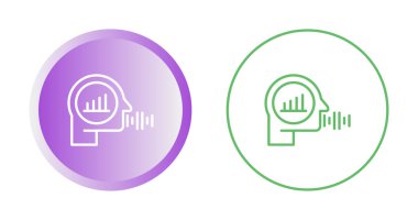 Ses Analizi simgesi işaret vektörü illüstrasyonu 