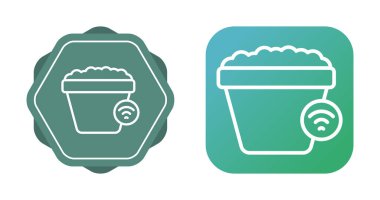 kova ağ ikonu vektör illüstrasyonu