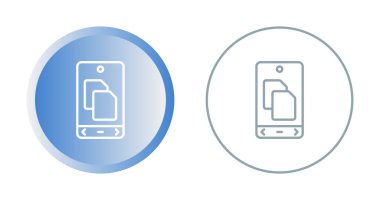 akıllı telefon simgeleri ayarlandı, vektör illüstrasyonu basit tasarım