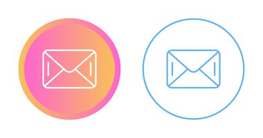 posta simgesi simgeleri beyaz arkaplanda izole edildi