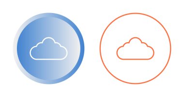 Bulut simgeleri vektör illüstrasyon tasarımını ayarlar