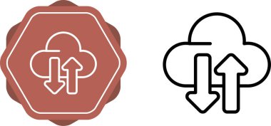 Paylaşılan sunucu simgeleri, vektör illüstrasyonu