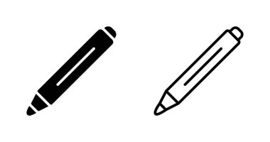 kalem satırı web simgesi vektör illüstrasyonu