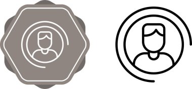 avatar web simgesi vektör çizimi