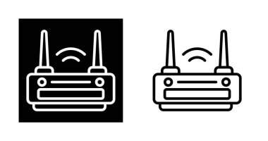  Renk simgeleri. Vektör. Wi-fi yönlendirici