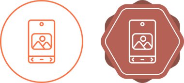 akıllı telefon simgeleri ayarlandı, vektör illüstrasyonu basit tasarım