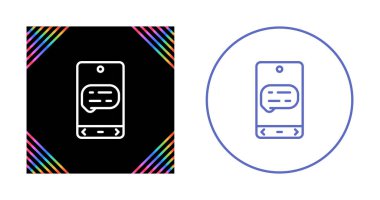 ileti web simgesi vektör illüstrasyonu