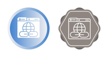 bilgisayar dizinleri ve dünya simgeleri, vektör illüstrasyonu
