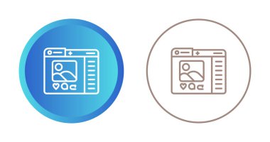 Sosyal medya profil sayfası beyaz arkaplanda olan bilgisayar dizinleri 
