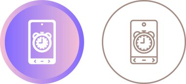 akıllı telefon simgeleri ayarlandı, vektör illüstrasyonu basit tasarım