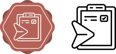 Basit bir gönderme dizini simgelerinin düz tasarım çizimi. Dizin simgeleri ile sembol gönder. Vektör illüstrasyonu 