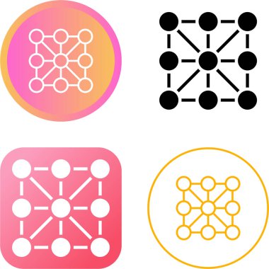 Dernek Kuralları web simgesi vektör illüstrasyonu