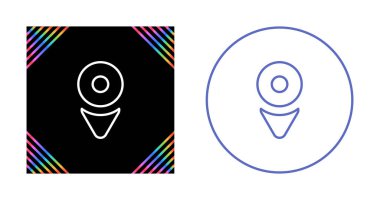 Beyaz arkaplanda izole edilmiş harita işaretleyici simgeleri, vektör illüstrasyonu