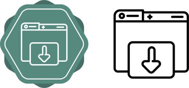 Okları indiren bilgisayar dizinleri simgeler, güvenlik konsepti, vektör illüstrasyonu   