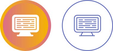 Bilgisayar izleme simgeleri, vektör illüstrasyonu