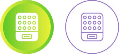 El ısıtıcıları web simgesi vektör illüstrasyonu