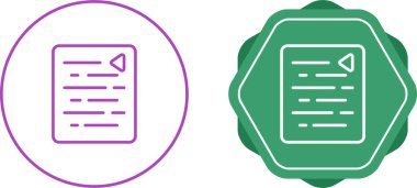 belge web simgesi vektör illüstrasyonu