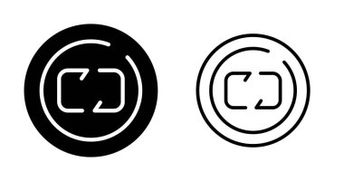 Pankart ve ambalaj tasarımı için düğme simgesini yeniden yükle. Vektör illüstrasyonu