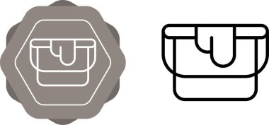 kova ağ ikonu vektör illüstrasyonu