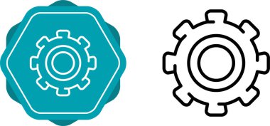 dişli simgeleri beyaz arkaplan üzerine resimleme ayarlandı